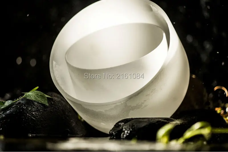 

11" E Plexus Chakra Milky Quartz Crystal Singing Bowls with free suede and o-ring