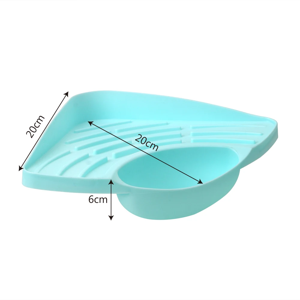 Кухонный органайзер, стеллаж для хранения, треугольная стойка для раковины, мыльная полка для раковины, губчатая подставка с присоской, кухонный аксессуар