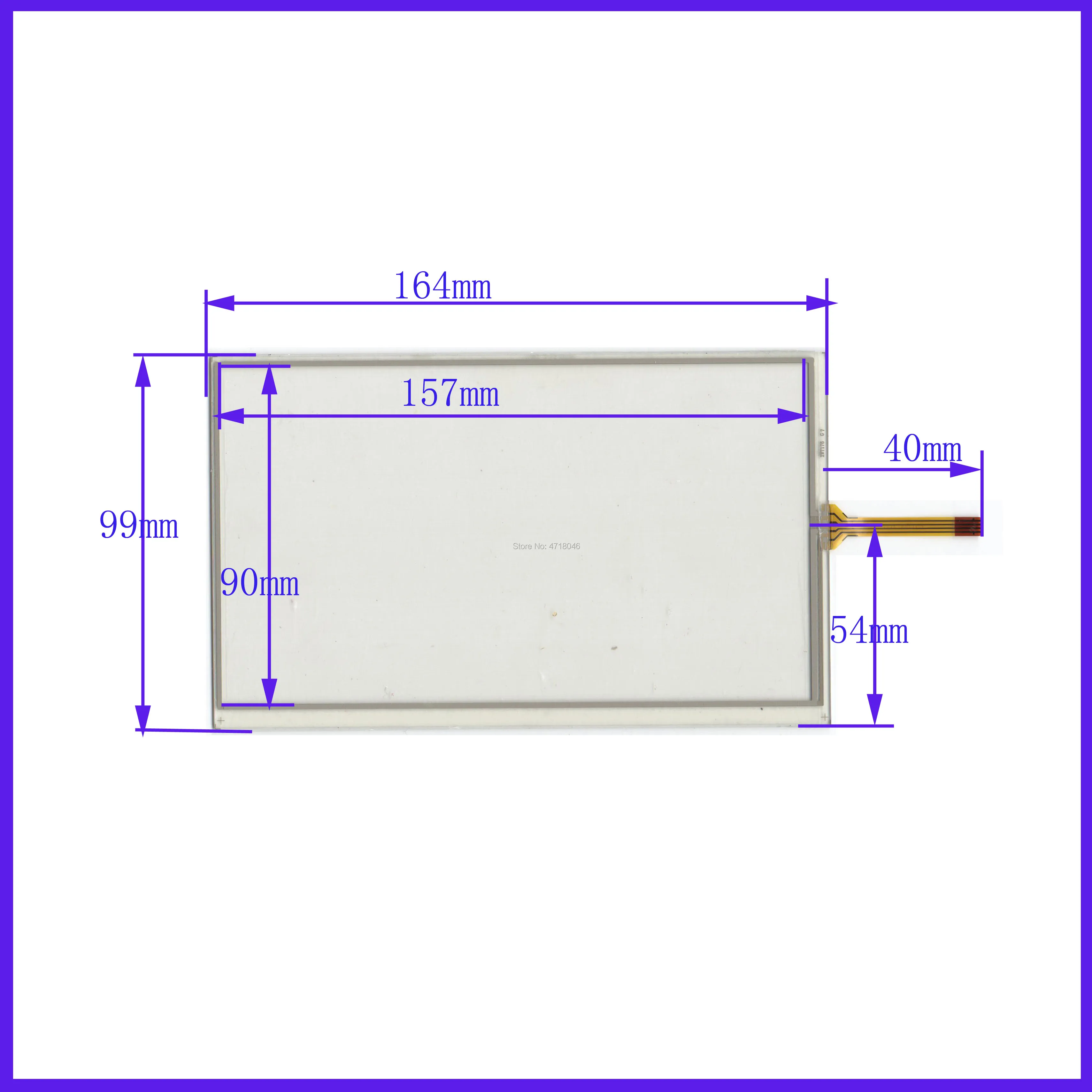 

ZhiYuSun wholesale 5PCS/LOT XWT176 164*99mm 7inch 4lines resistance screen for car DVD redio this is compatible 164*99