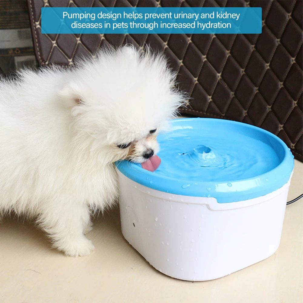 

Smart Sensor Automatic Pet Water Fountain Silent Drinking Water Dispenser Feeder Bowl with LED Light Induction and Cycle Mode