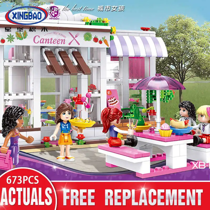 

Xingbao 12007 Friend Girl Series The University Dormitory Set Compatible LP Building Blocks Bricks Educational Kids Toys