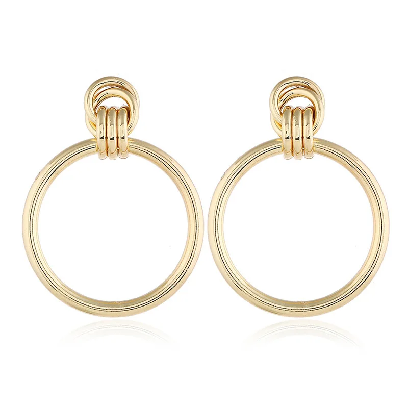 Mieehoo Cross-border Electricity Suppliers New Pattern Alloy Circle Earring European Romantic Exaggeration Product Woman | Украшения и