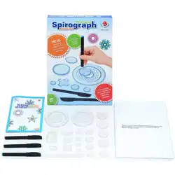 Спирограф Улучшенный набор детские спиральные дизайны устройство для блокировки игрушки для рисования