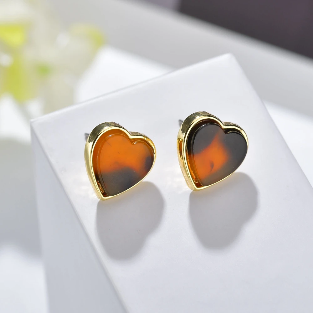 2019 New Chic Love Heart Earrings Small Leopard Print mini Stud For Girls Party Exquisite Pedientes Jewelry Accessories | Украшения и