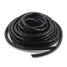 Polyethylene Cable Spiral Cable Cord Spiral Tape 10mm Wire Organizer 9m Polyethylene Cable Spiral Cable Cord Spiral Tape 10mm Wire Organizer 9m