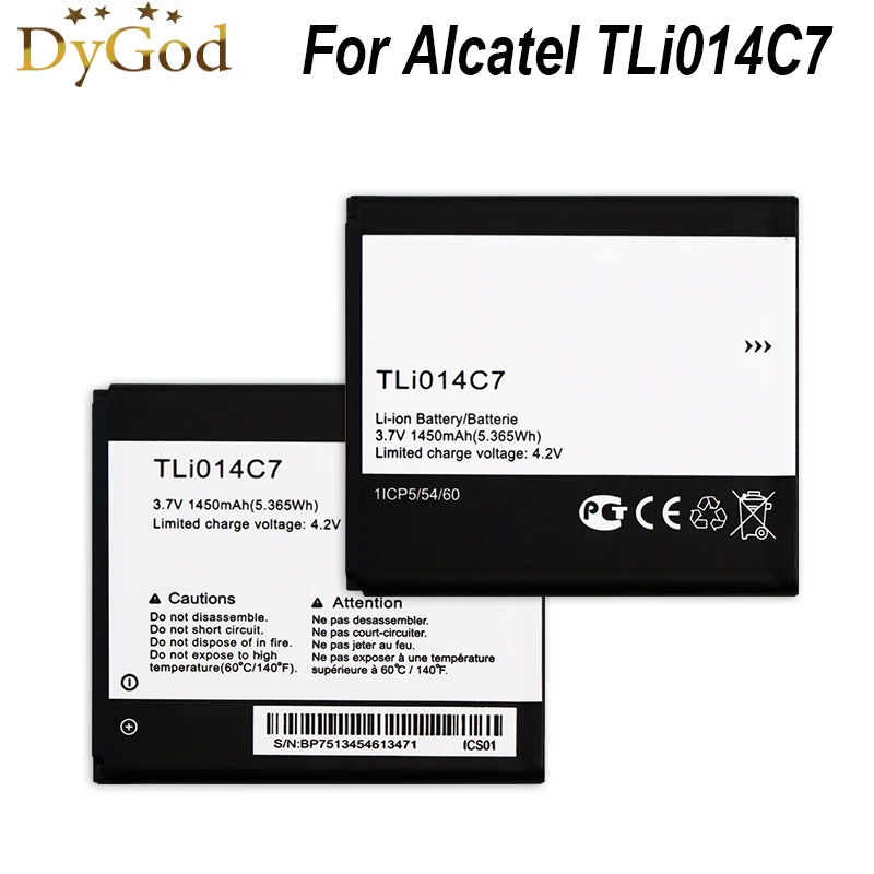 Аккумулятор TLi014C7 для ALCATEL onetouch Pixi First 4024D 4 0 &quotTLi014C7 1ICP5/54/60 аккумулятор 1450 мач |