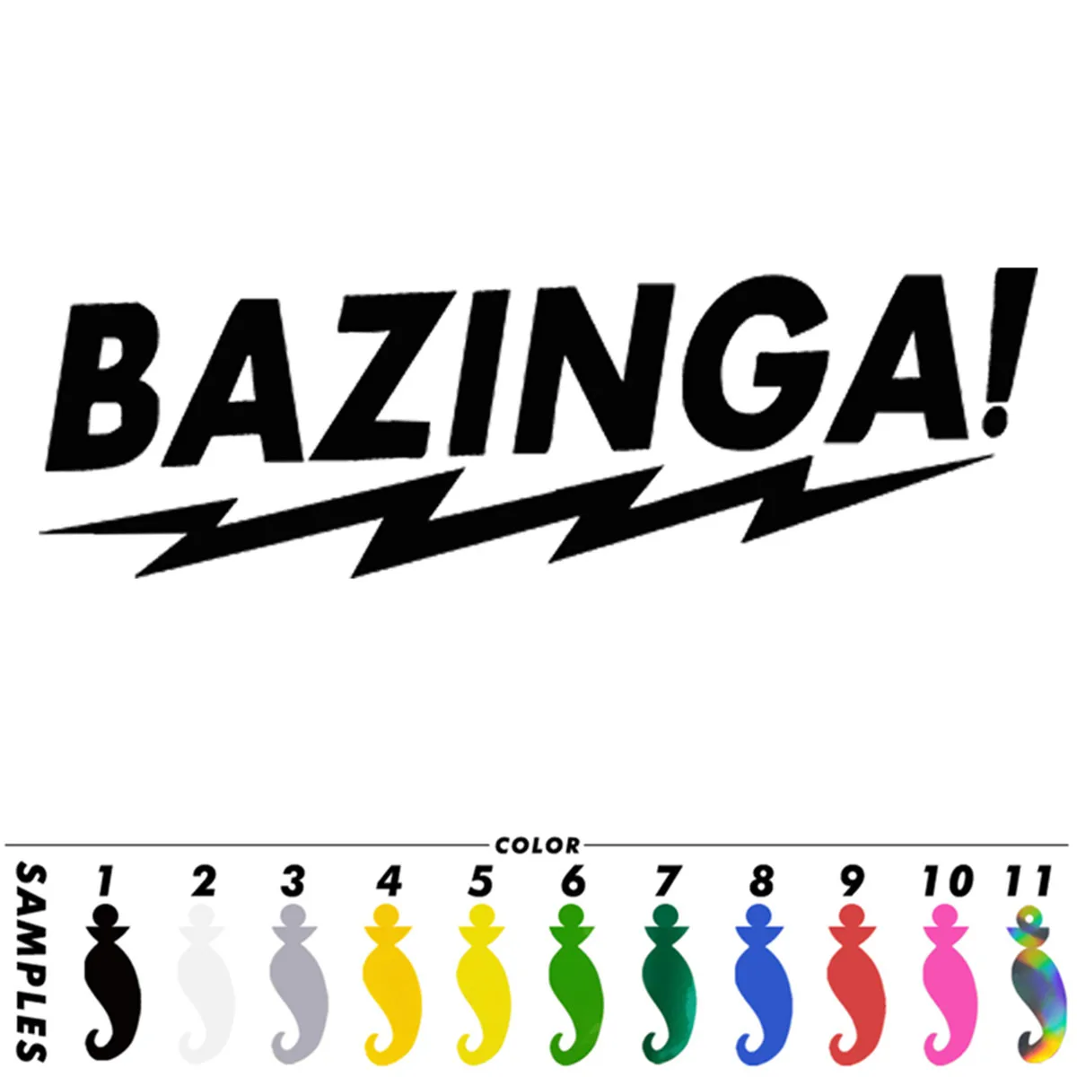 BAZINGA Humour линии стены дома автомобиля стикер стекло окна ноутбука Авто Грузовик