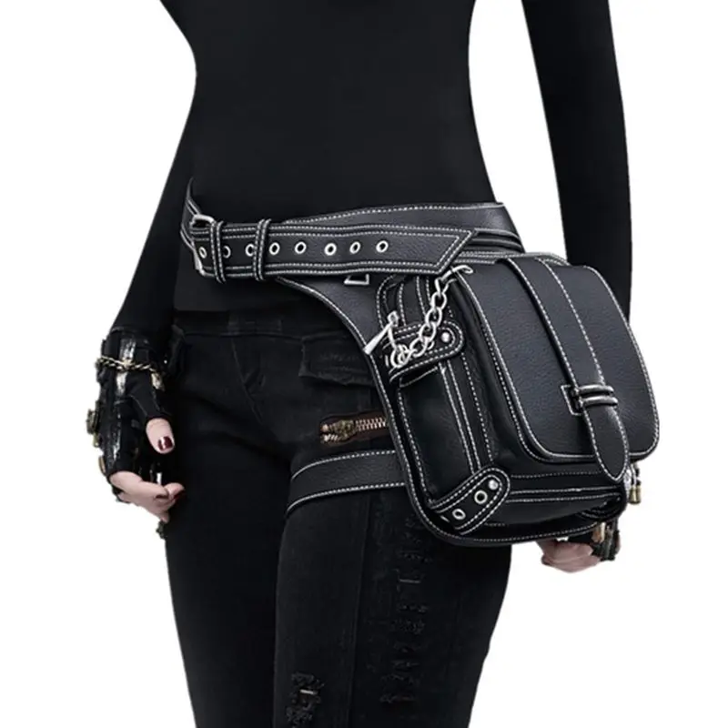 

Steampunk Bag Steam Punk Retro Rock Gothic Goth Shoulder Waist Bags Packs Style for Women Men+ leg Thigh Bag