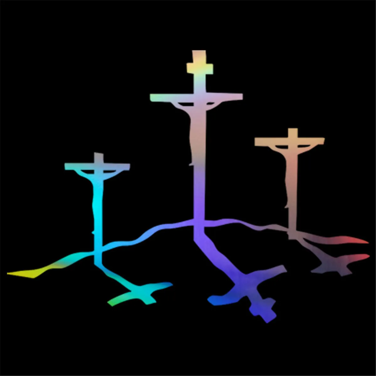Calvary Cross Jesus Christian Car Decal laptop Window Glass Truck Vinyl PC Home Auto Gift | Автомобили и мотоциклы
