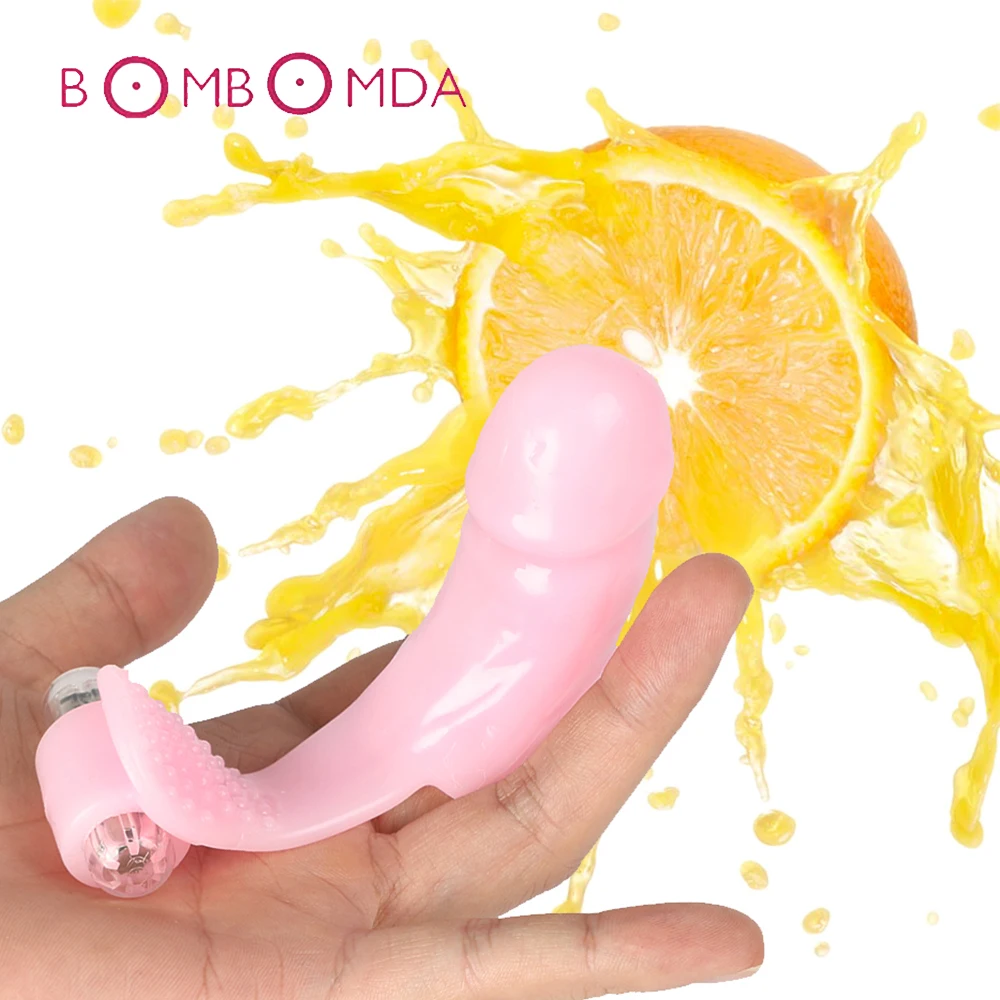 Sex Finger Vibrator Clitoral G-spot Stimulator Massager Dildo Vibrator Soft Finger Clit Vibrator Sex Toys for Women Sex Products