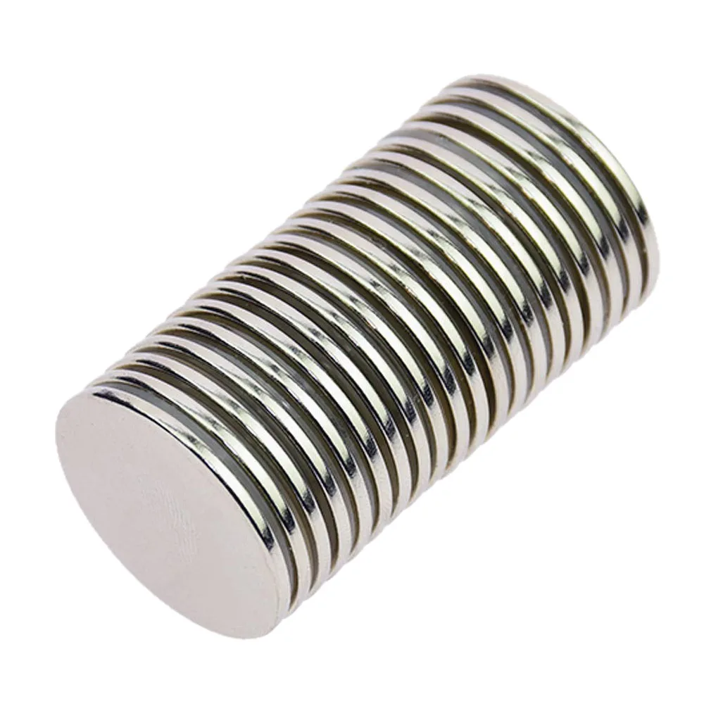 

N52 Strong Permanent Neodymium Rare Earth Ndfeb Round Thin Magnets Disc For Craft, Science And Diy 1.26inch Diameter X 0.08inc
