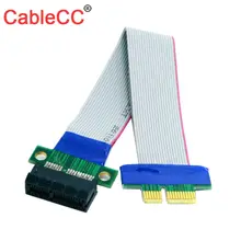 CY Cable PCI-E Express 1X Slot Riser Card Extender Extension Ribbon Flex Relocate Cable 20cm high quality flexible 8cm 80mm 3 sli bridge pci e cable video card connector adaptor for asus nvidia flex cable