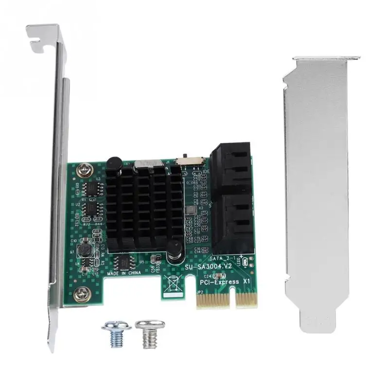 Карта расширения SATA 3 0 с 4 портовым разъемом PCIE на адаптер 6G для Windows XP/2003/Vista|Платы