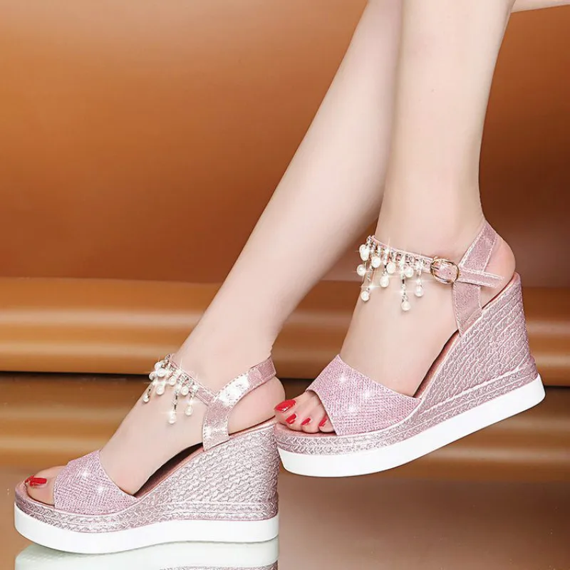 SWYIVY Gladiator Sandals Women Summer Shoes Sliver Rhinestone Casual Shoes Chunky Sandals Ankle Strap Heels Sandal For Woman SWYIVY Gladiator Sandals Women Summer Shoes Sliver Rhinestone Casual Shoes Chunky Sandals Ankle Strap Heels Sandal For Woman