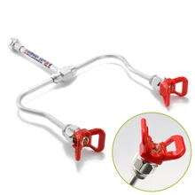 Распылитель пистолет для татуажа аксессуары безвоздушная распылительная аэрография набор инструментов содержит один удлинитель две насадки s две насадки защита сидений