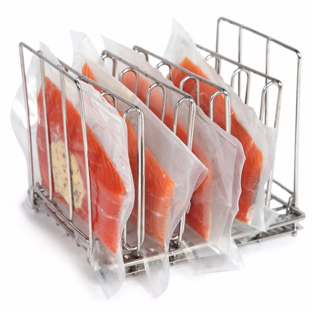 

Pouch Separator Stainless Steel Vacuum Food Frame Modern Sous Vide Rack For Immersion Circulators