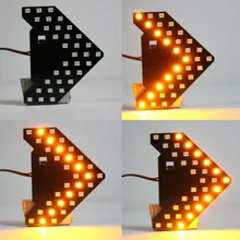 1 шт. 6500~ 7000K 12V DC 33SMD светодиодный желтый автомобиль зеркало заднего вида лампа стрелка рулевое управление светильник аксессуары для автомобиля Безопасность