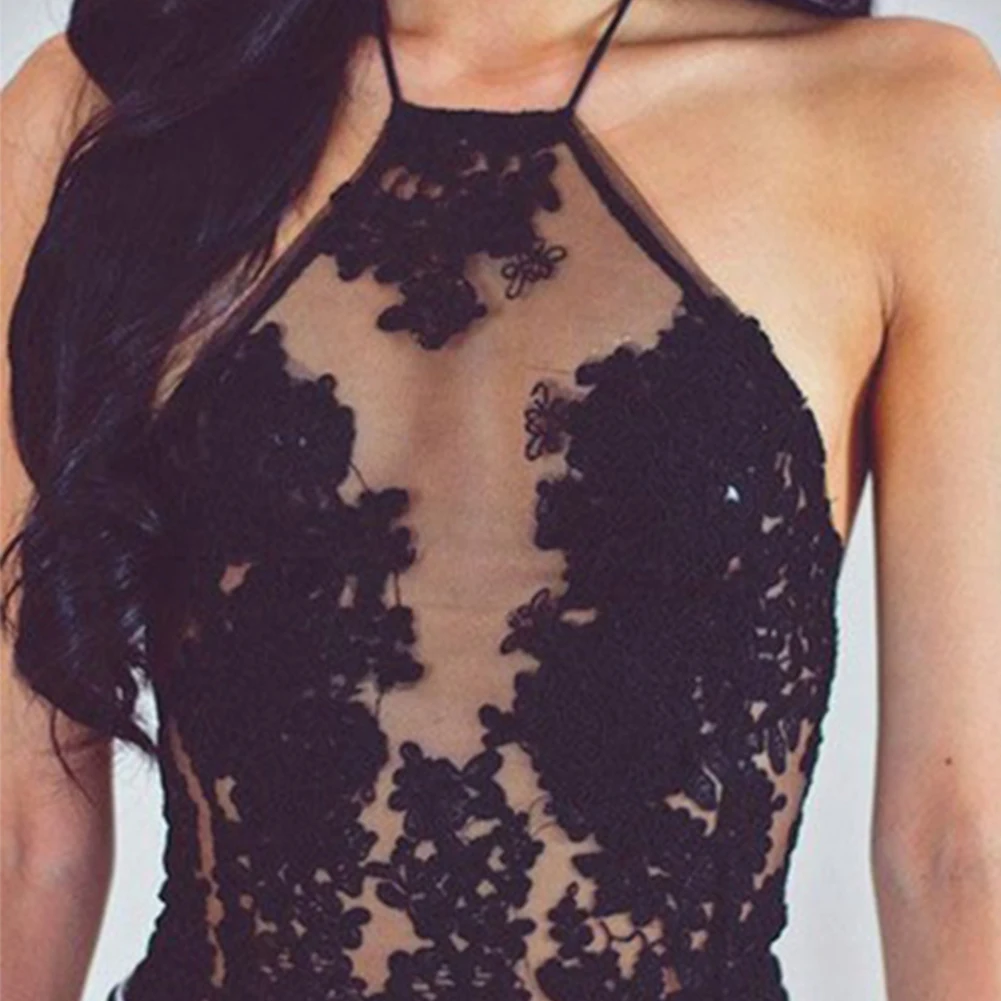 

Women's Sexy Embroidery Lace Top Vest white, black, gold, pink
