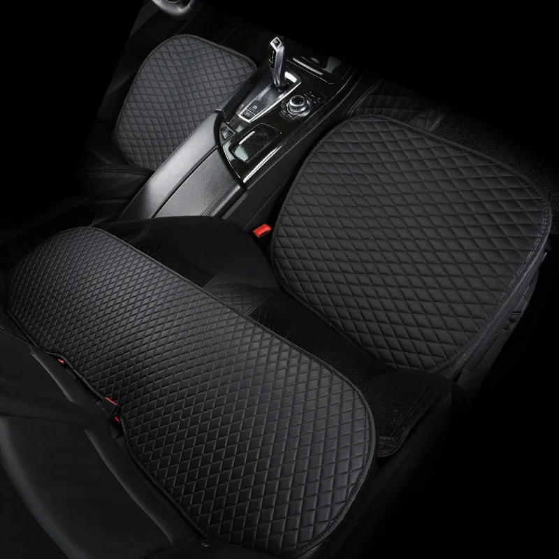 

PU Leather Breathable Car Seats Protect Mat Cover Car Seat Cover Pad Cushion New Car Front Seat Rear Seat