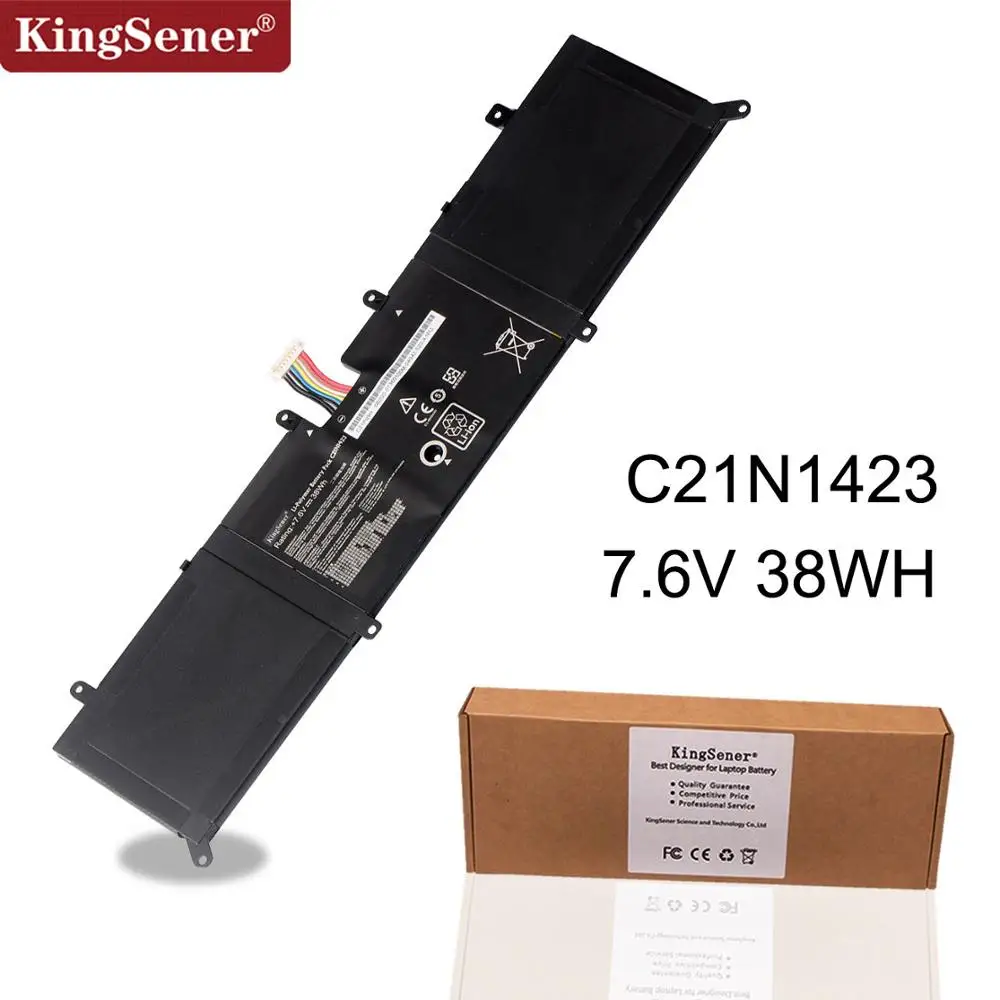 Beste KingSener Nieuwe C21N1423 Laptop batterij voor ASUS X302L X302LJ X302LA R301LA F302LJ F302U X302LJ R4073 R4036H 7.6 V 38WH
