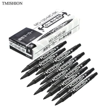 10 шт. черный двойной наконечник татуировки кожи Маркер ручка пирсинг тела позиционирования маркировки Инструменты татуировки перманентный макияж аксессуары Принадлежности