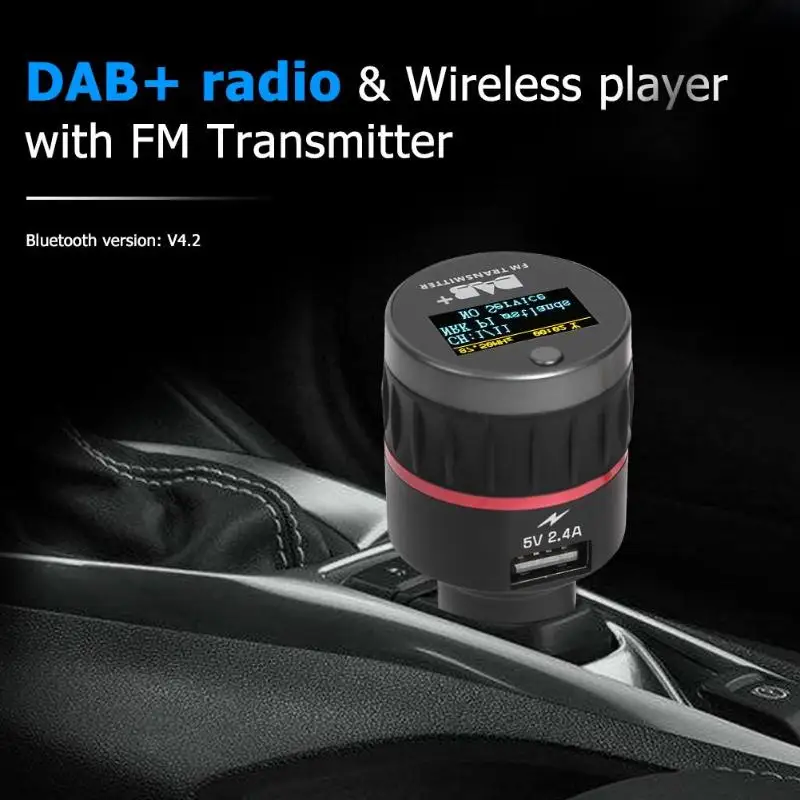 VODOOL Car DAB радио приемник fm передатчик Универсальный тюнер музыкальный плеер