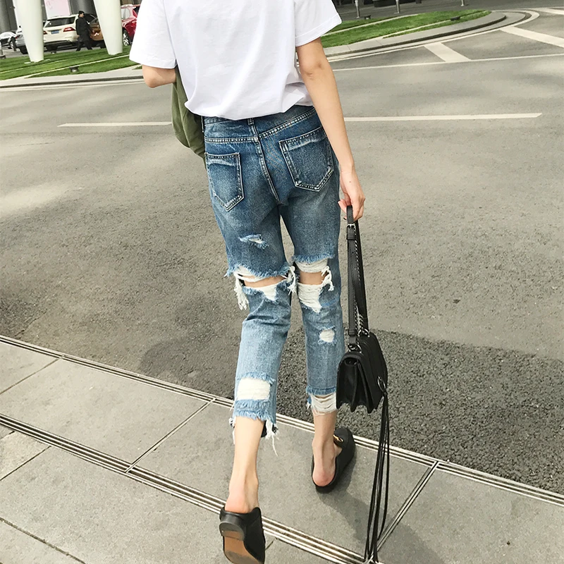 womens jeans with rips in the back