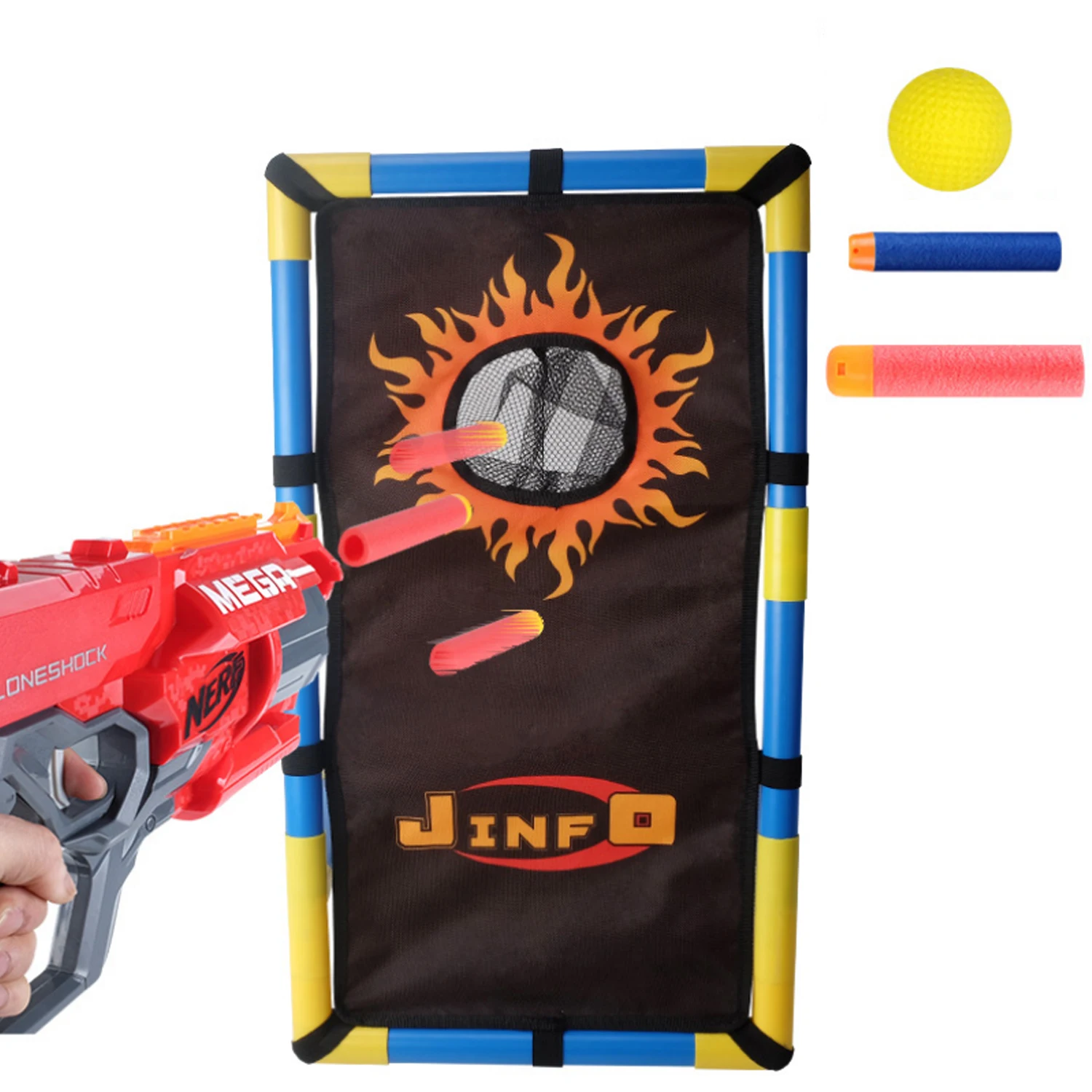 Kids Assemblable Bullet Target Frame Toy Gun Shooting Bullet Scoring Practice Scoring Target Rack Toy Gun Target Stand Shelf Toy