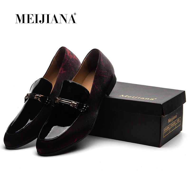 

MEIJIANA Men Spring and Autumn Fashion Men's Casual Shoes Black Shoes Big Size Handmade Leather Men Loafers Brand Shoes