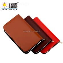 Кошелек Padfolio Кожаный Чехол Органайзер папка для Портфолио на молнии для A6 планировщик прозрачная ручка сумка цветная Линейка-стикер Подарочный набор