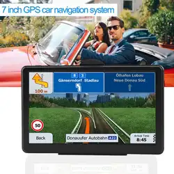 7-дюймовый навигатор для грузовиков Сенсорный экран gps навигационная Системы RAM256M + ROM8GB FM AV-IN SAT NAV с картой солнцезащитный козырек gps