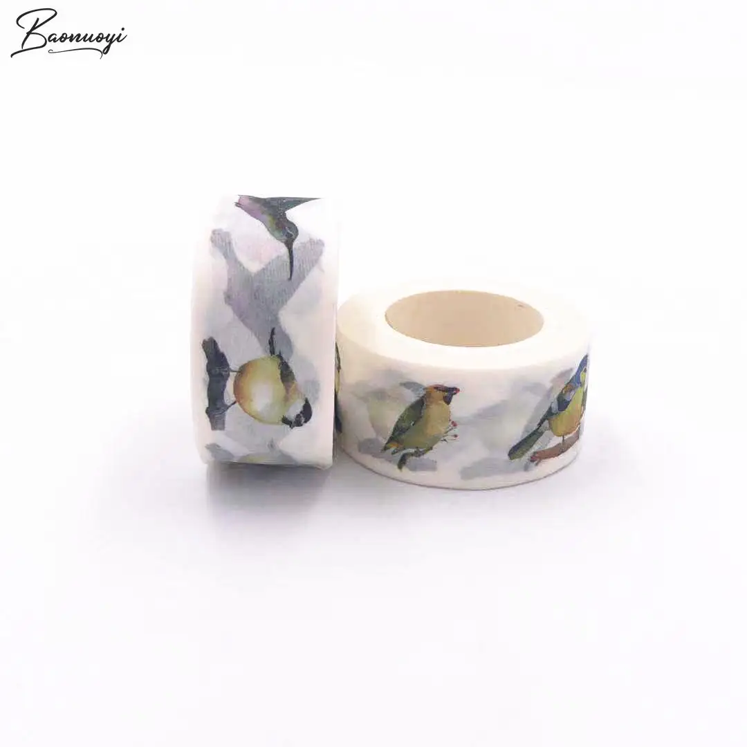 

Diy Birds Tape Decoration Roll Diy Washi Decorative Sticky Paper Masking Tape Self Adhesive Tape Scrapbook Tape For Photo Album
