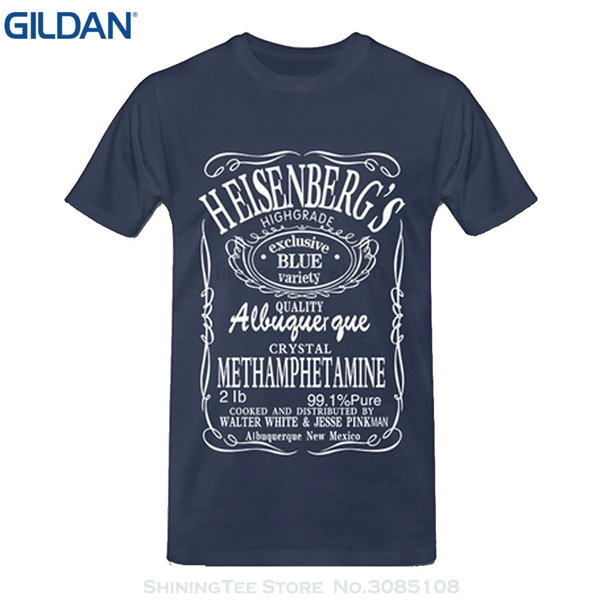 

GILDAN Rude Top Tee Round Neck Cool Heisenberg T Shirt Summer Style Breaking Bad T-shirts For Men