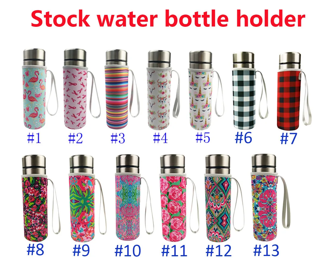 

1pcs/5pcs/10pcs Neoprene Water Bottle Sleeve Cooler Cover Holder Strap Candy Bar Packaging Bags With Handles