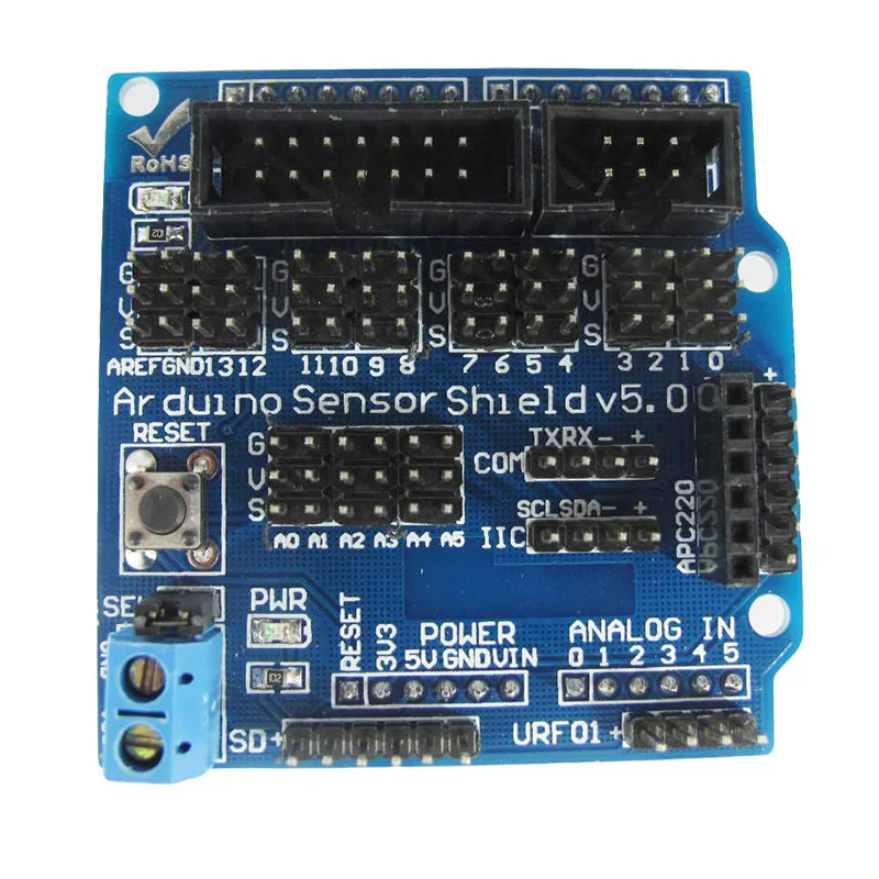 Upgraded V5 Arduino Sensor Shield R3 Expansion Board V5.0 IIC for Arduino TO
