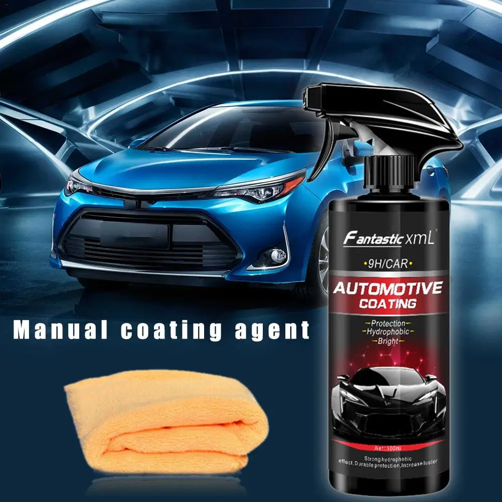 

Liquid Ceramic Spray Coating Car Polish Spray Sealant Top Coat Quick Nano-Coating 500ML Car Spray Wax Car Cleaning Dropshipping