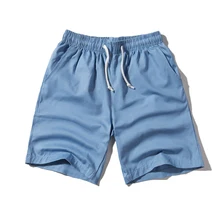 Летние Новые шорты мужские модные однотонные Прямые хлопковые шорты в стиле кэжуал мужские уличные трендовые свободные шорты в стиле хип-хоп