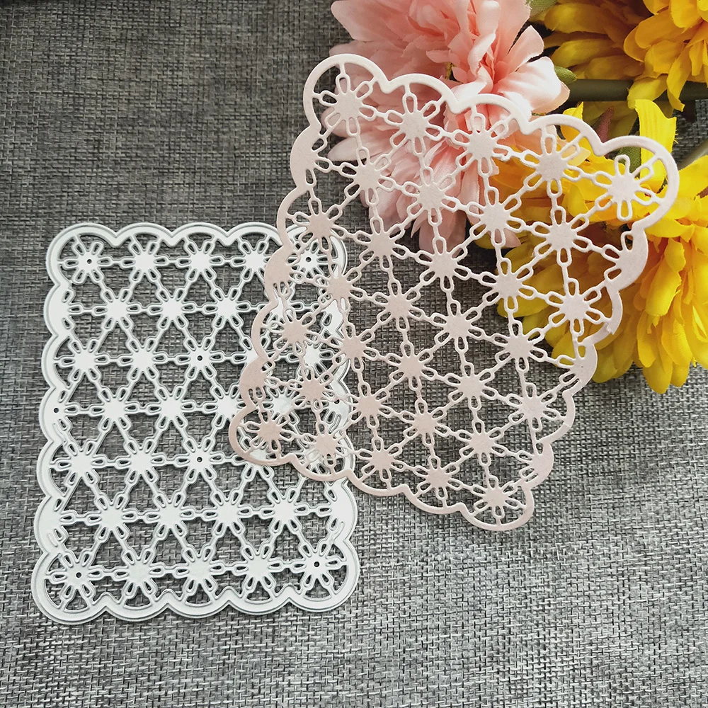 

Metal Cutting Dies Flower Daisy Background 90*115mm For DIY Scrapbooking Stencil Stamp Craft Photo Frame Gift Card fustelle meta
