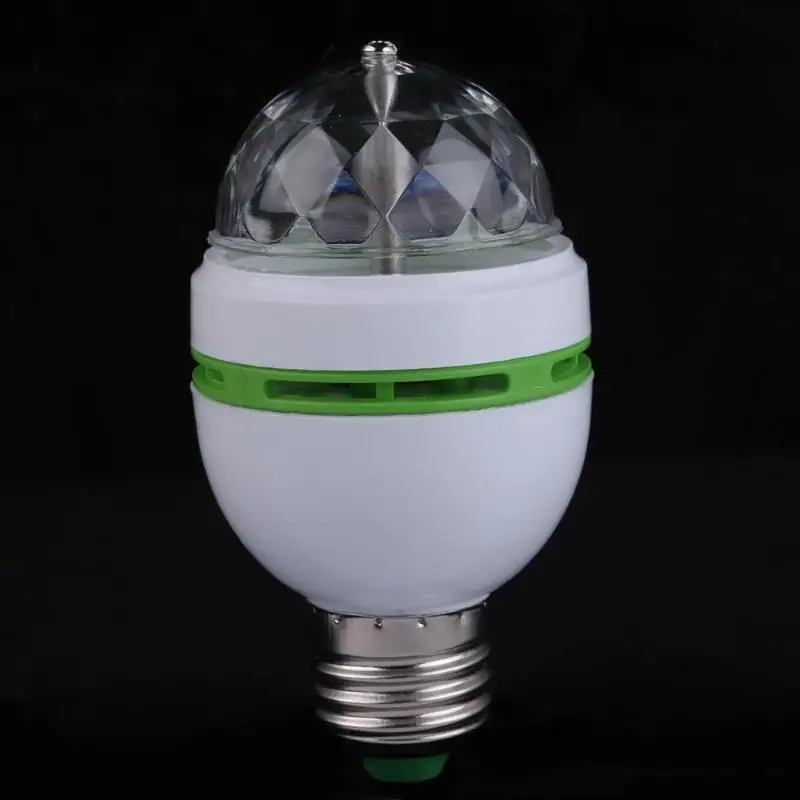 3 Вт E27 диско светильник цветная лампа RGB с автоматическим вращением сценический
