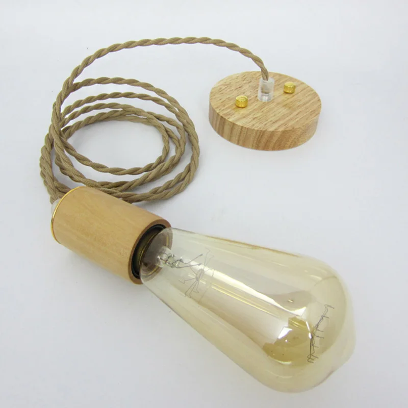 E27 Vintage Edison Lamp Holder Pendant Bulb Light Screw Socket Living Room Decor E27 Vintage Edison Lamp Holder Pendant Bulb Light Screw Socket Living Room Decor