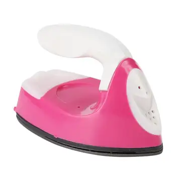 

110-240V Portable Mini Electric Irons DIY Craft Hot Fix Rhinestone Iron Teflon Baseplate Handheld Flatiron For Home Travelling