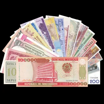 

Free Shipping! Lot 20 PCS Set from 20 Different Countries, UNC, Exit Circulate, Gift, 100% Genuine Original Paper Notes
