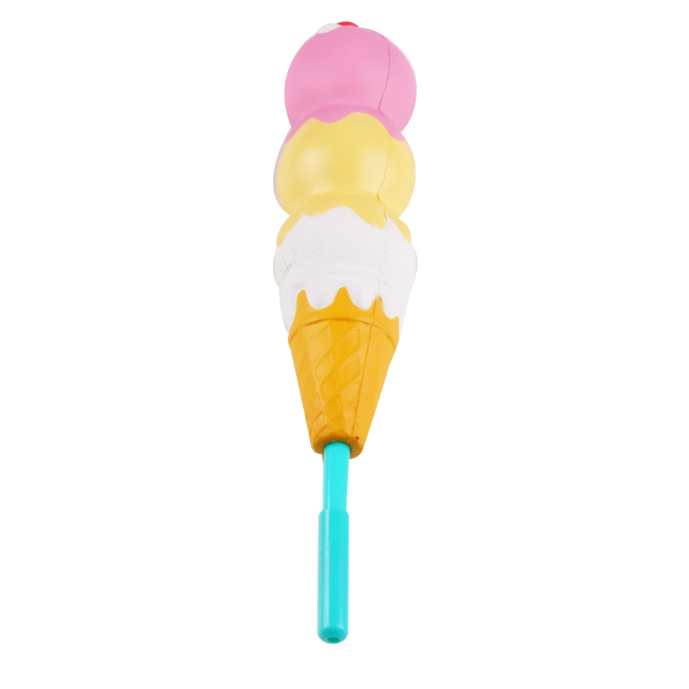 Squishing Pen Cap Ice Cream Cone Squishying Slow Rising Jumbo With Pen Stress Relief Toys Student 1