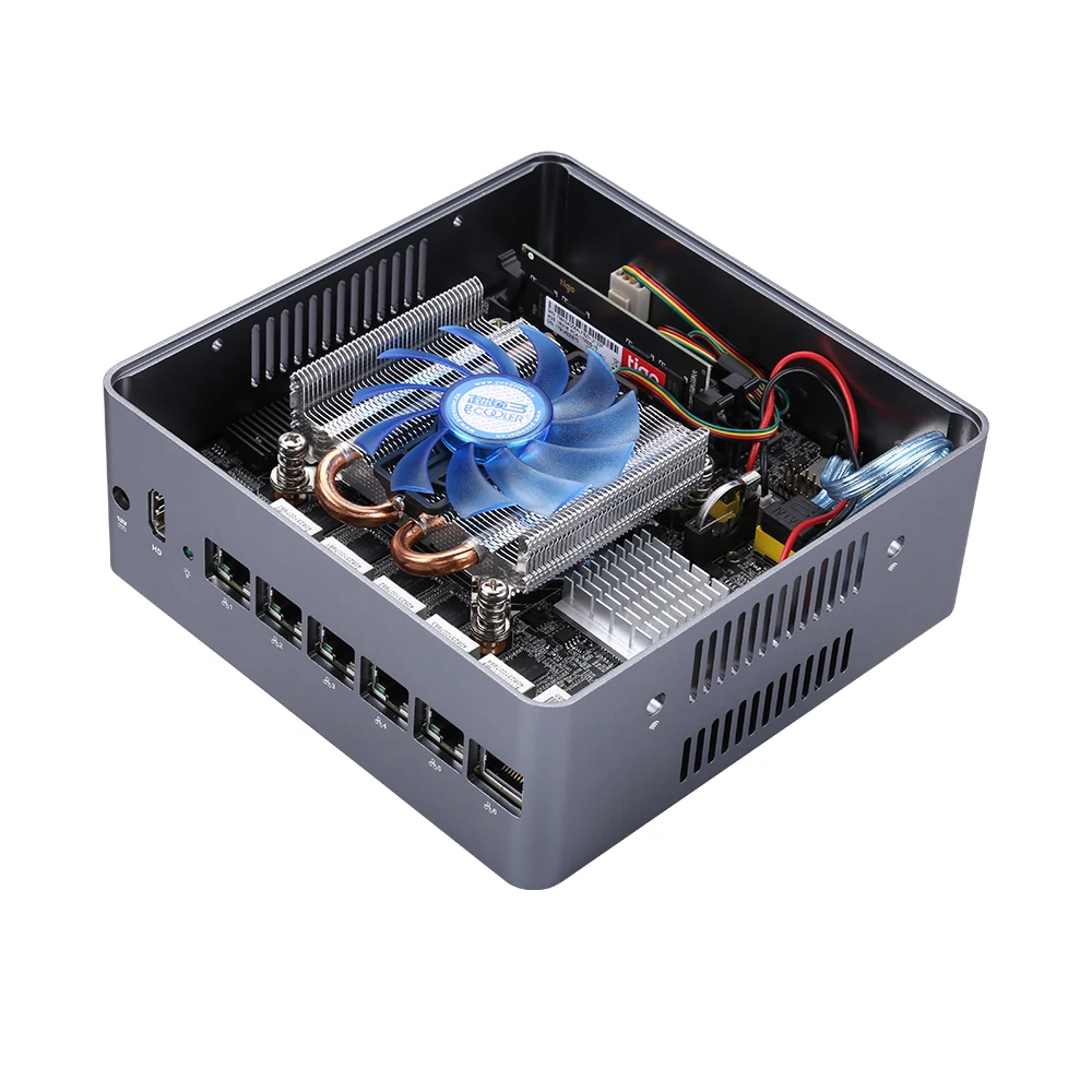  Free Shipping Qotom Q600G6 Pfsense Firewall Router w/7th 6th Gen processor (LGA1151) FAN 6 Gigabit 