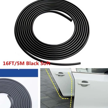 

5 Meter/ 16FT Black Car Door Edge Gap Moulding Trim Rubber Strip Protector Guard DIY Very Good Quality