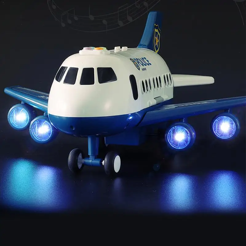 

Children's Toys Large Collapsible Aircraft Model Inertial Music Simulation Aircraft Kids Boys Toy Car Model Inertia