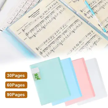 

File Folder Information Booklet A4 Insert File Folder Transparent Loose-Leaf Classification Test Paper Clip Folder