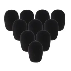 10 шт ручной мини-конденсатор пенка для микрофона насадка на Микрофон ветрового стекла чехол для микрофона черный