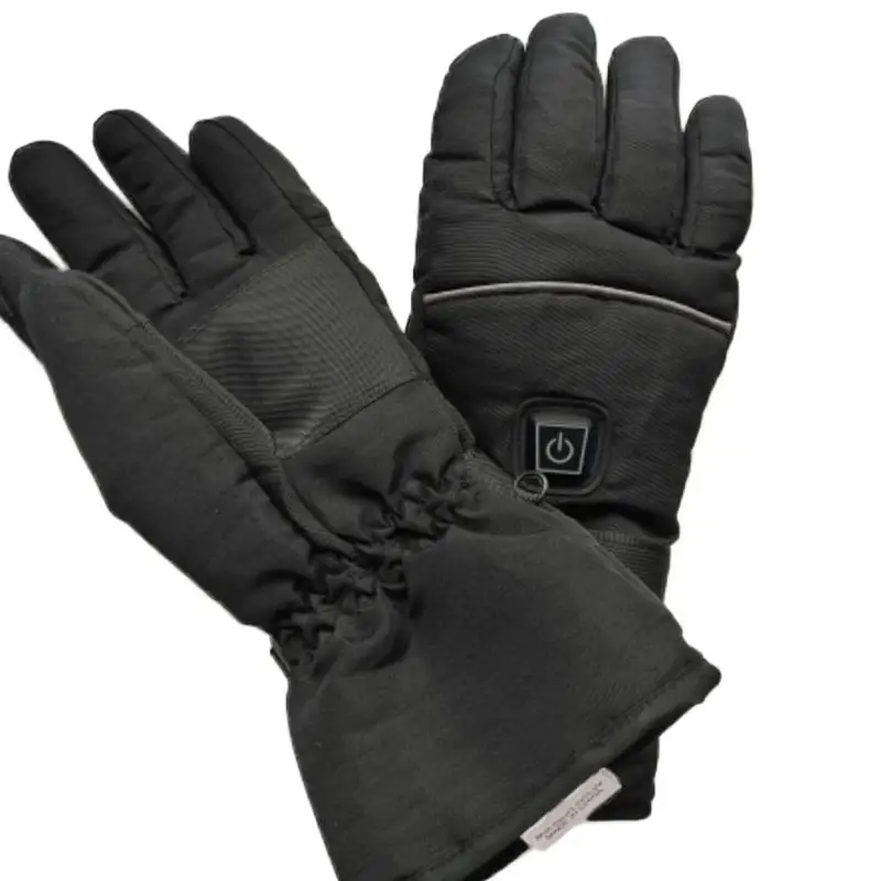 1 Pair Electric Heating Gloves Battery Powered Thermal Heated Gloves for Men and Women Five-Finger Winter Hand Warmer Ski Gloves