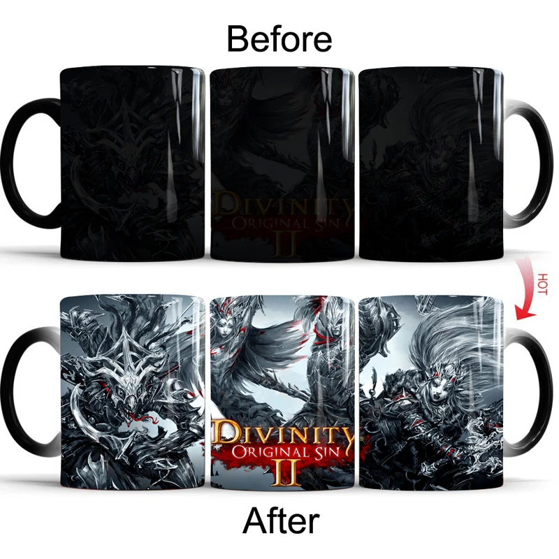 350 мл Divinity: оригинальные кофейные кружки Sin новинка чашка для чая меняющая